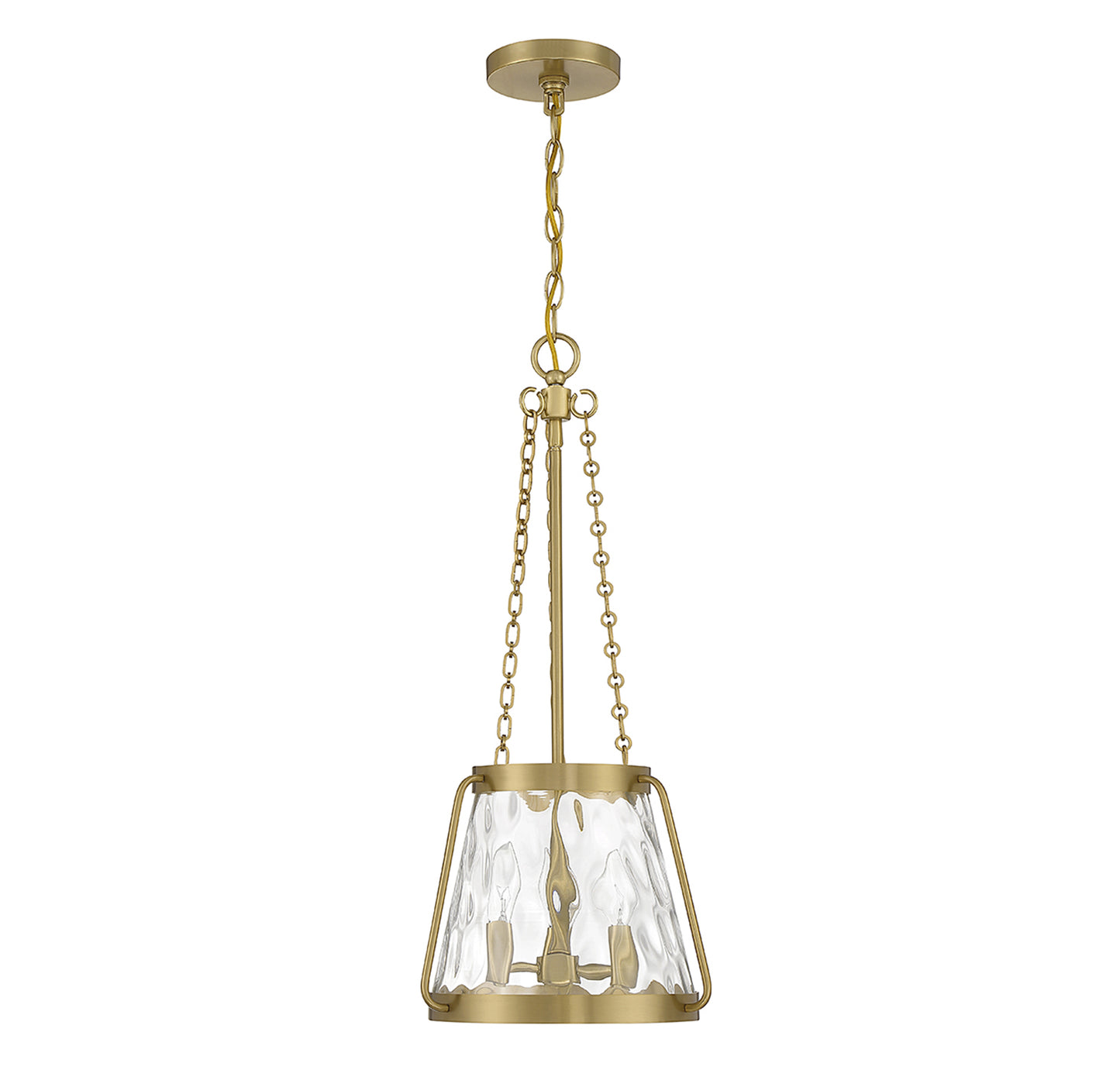 Crawford 3-Light Pendant in Warm Brass