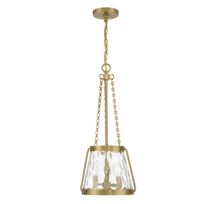 Crawford 3-Light Pendant in Warm Brass
