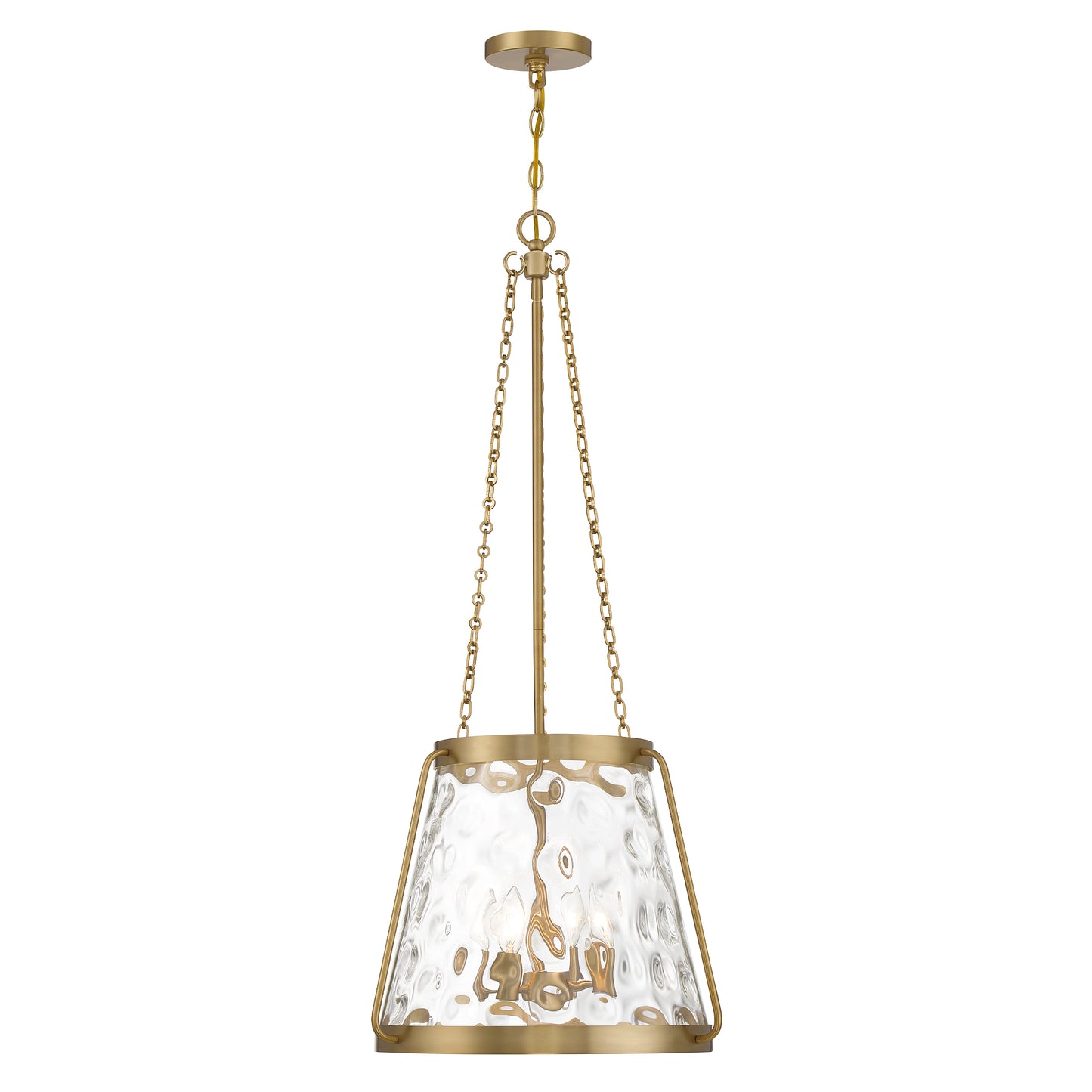 Crawford 4-Light Pendant in Warm Brass