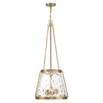 Crawford 4-Light Pendant in Warm Brass