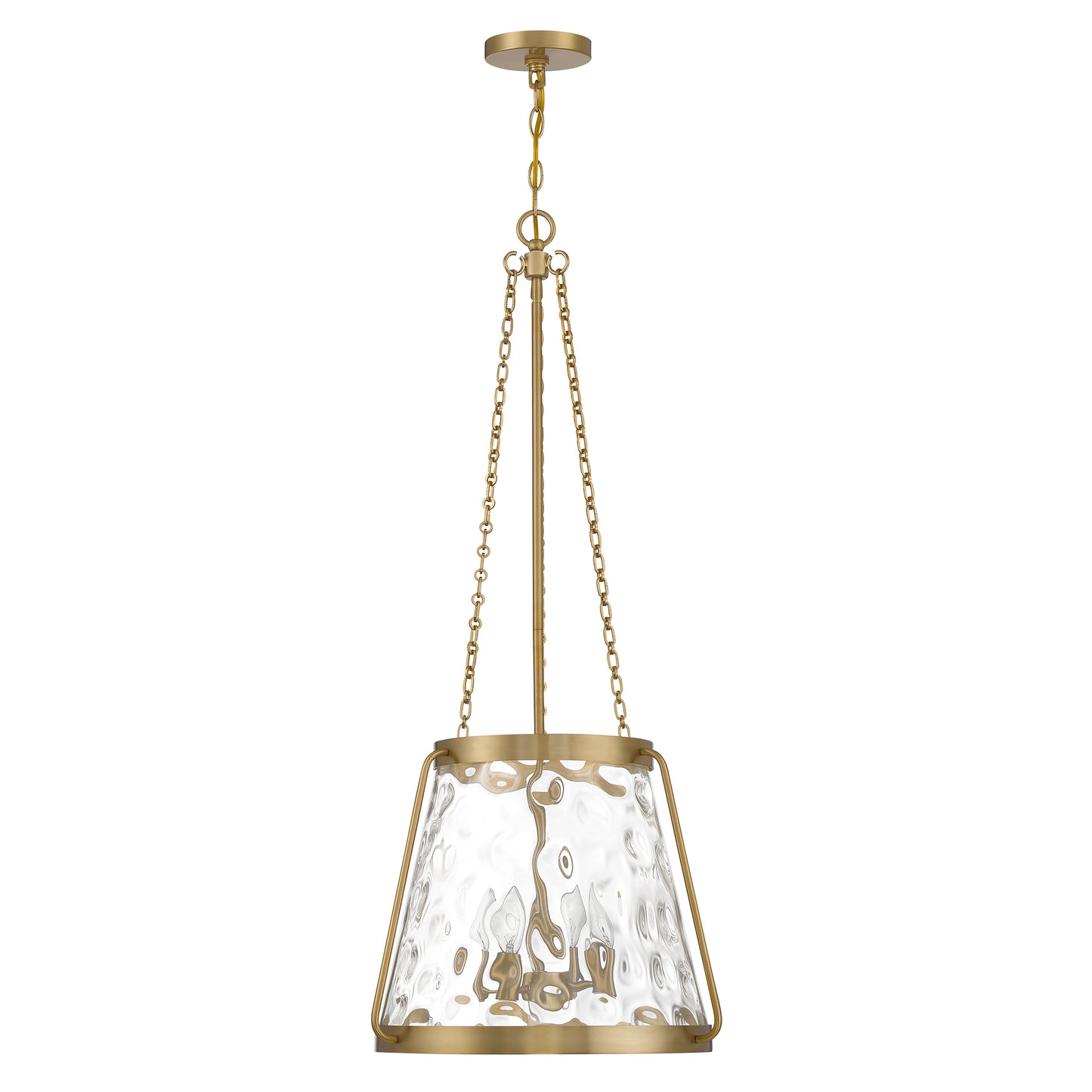 Crawford 4-Light Pendant in Warm Brass