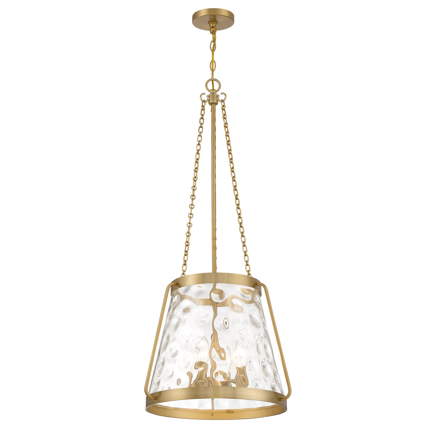Crawford 4-Light Pendant in Warm Brass