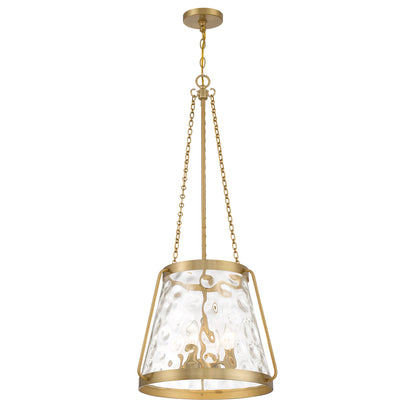 Crawford 4-Light Pendant in Warm Brass