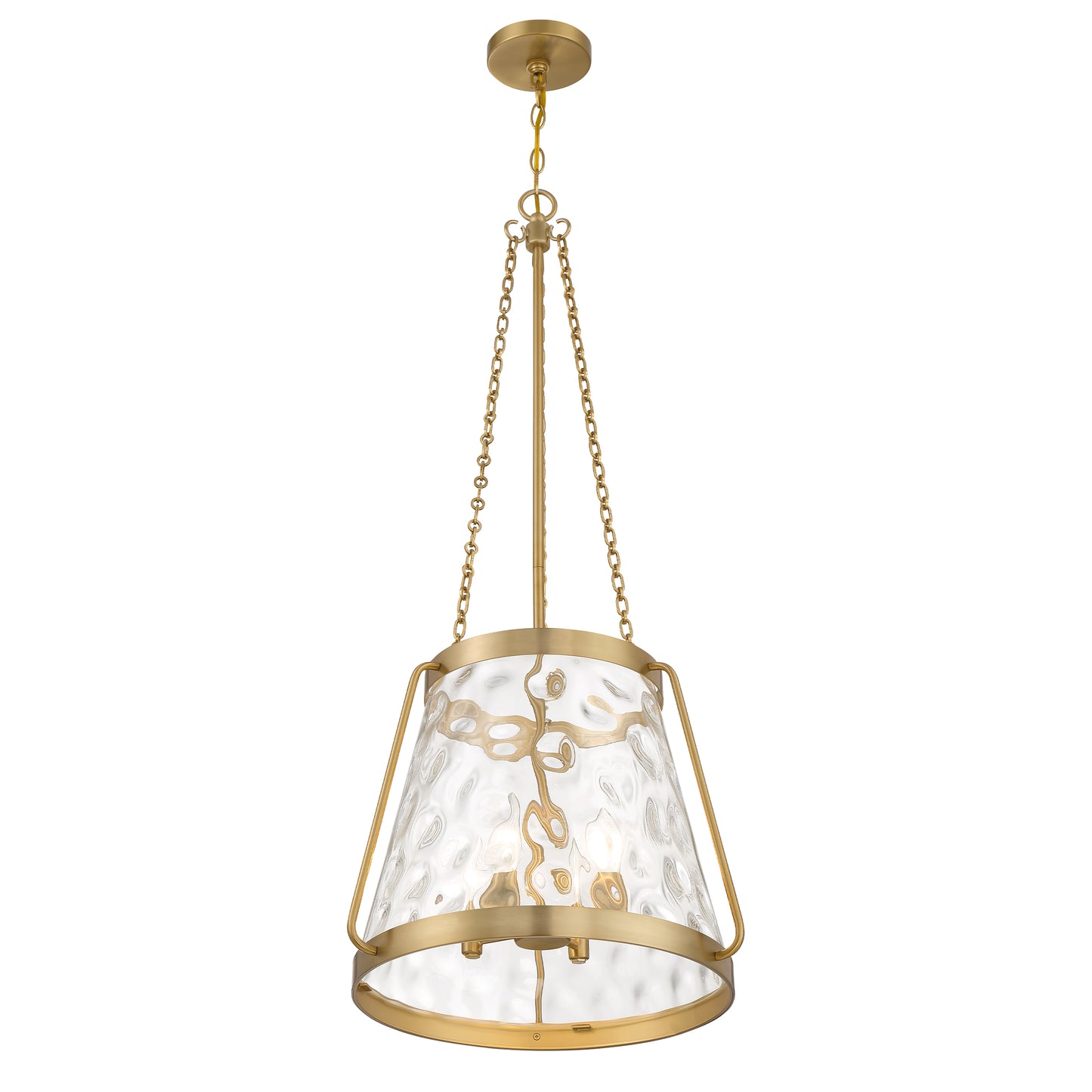 Crawford 4-Light Pendant in Warm Brass