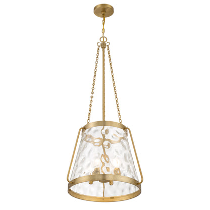 Crawford 4-Light Pendant in Warm Brass