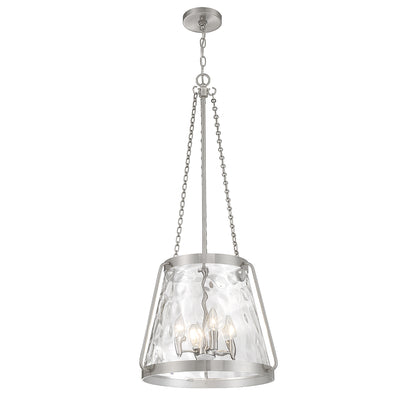 Crawford 4-Light Pendant in Warm Brass