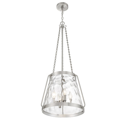 Crawford 4-Light Pendant in Warm Brass