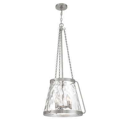 Crawford 4-Light Pendant in Warm Brass