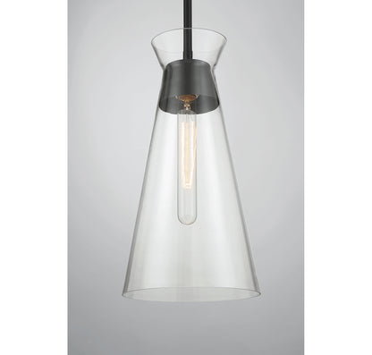 Lakewood 1-Light Pendant in Warm Brass