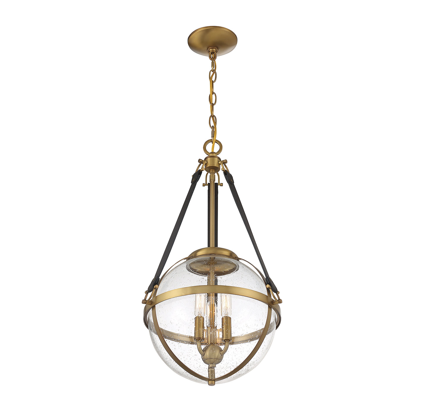 Bozeman 3-Light Pendant in Warm Brass