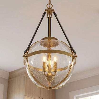 Bozeman 3-Light Pendant in Warm Brass