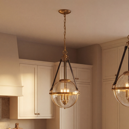 Bozeman 3-Light Pendant in Warm Brass
