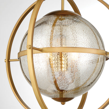 Pearl 3-Light Pendant - Warm Brass