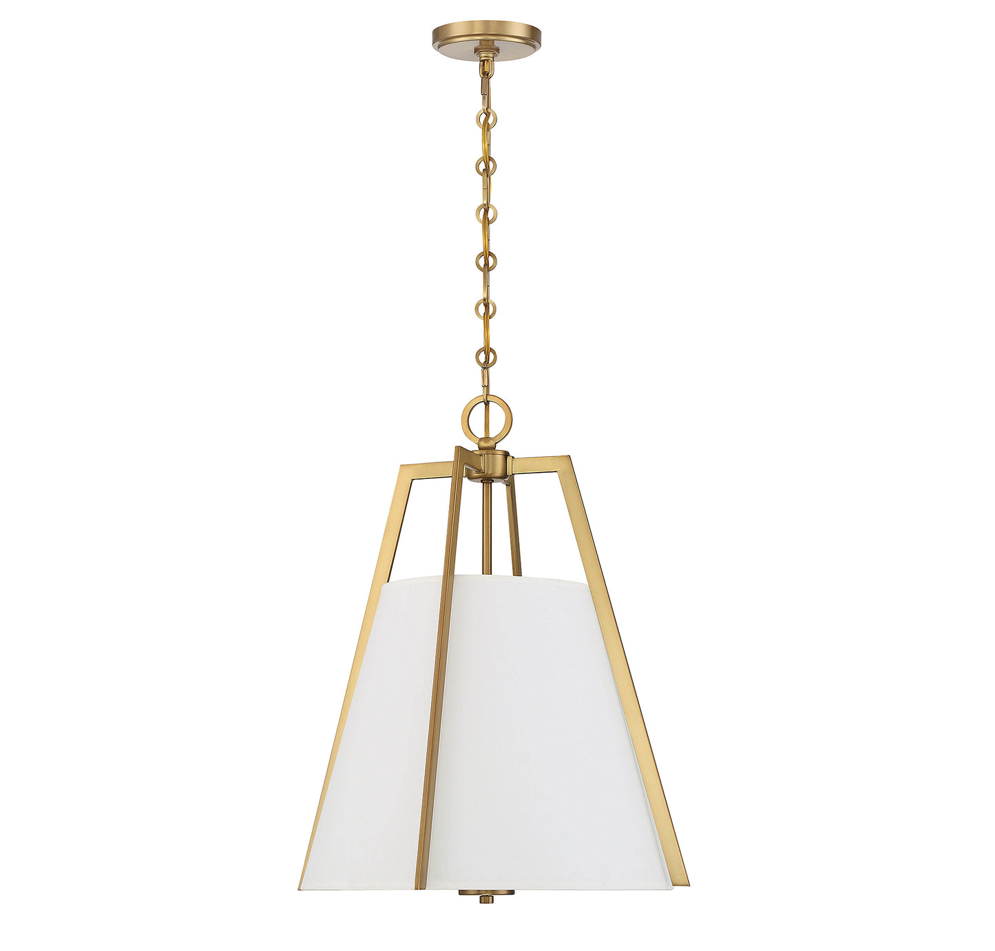 Mansfield 3-Light Pendant in Warm Brass