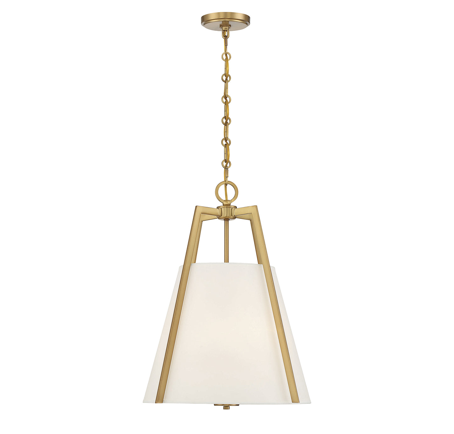 Mansfield 3-Light Pendant in Warm Brass