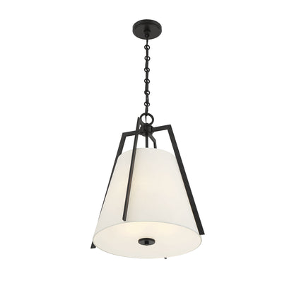 Mansfield 3-Light Pendant in Warm Brass