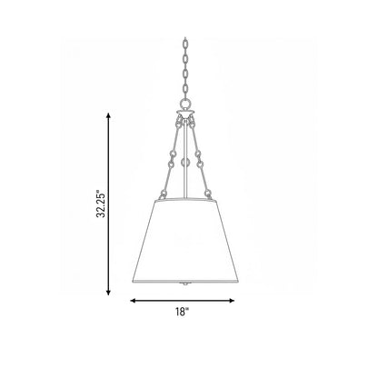 Austin 4-Light Pendant - English Bronze