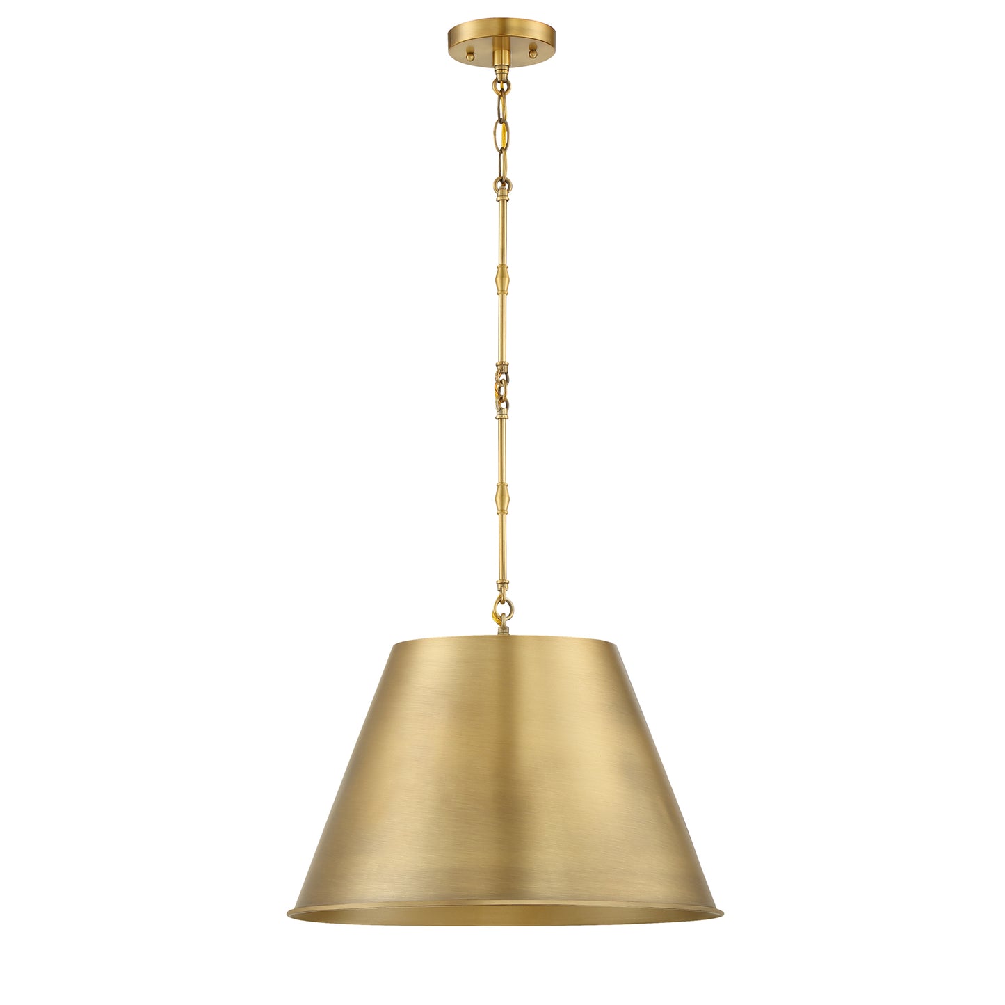 Alden 1-Light 18-in Pendant in Polished Nickel