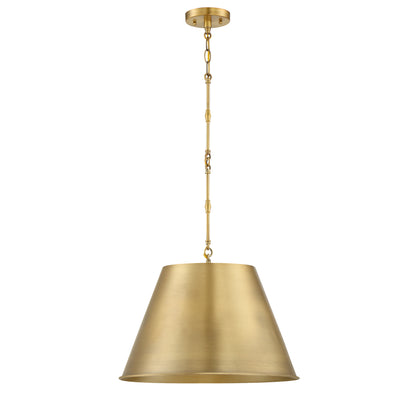 Alden 1-Light 18-in Pendant in Polished Nickel