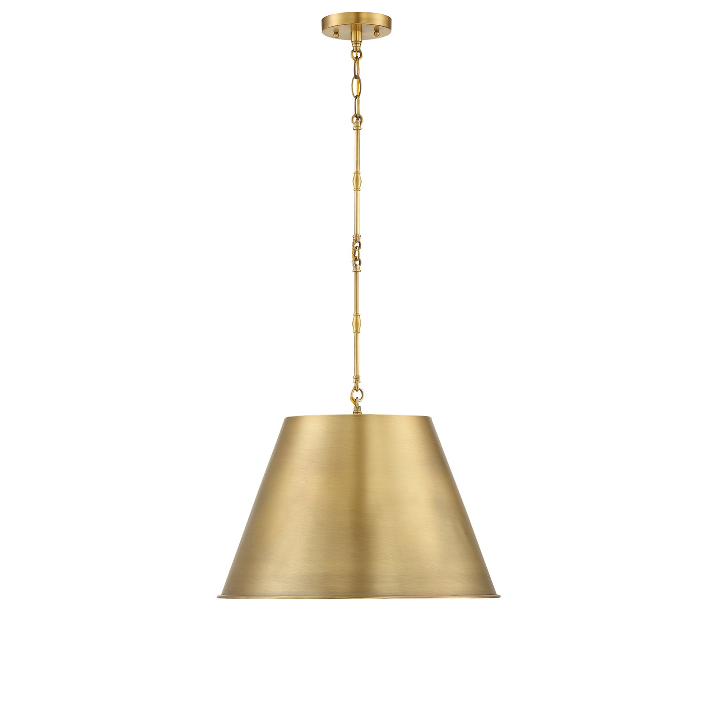 Alden 1-Light 18-in Pendant in Polished Nickel