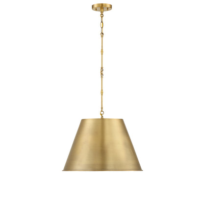 Alden 1-Light 18-in Pendant in Polished Nickel