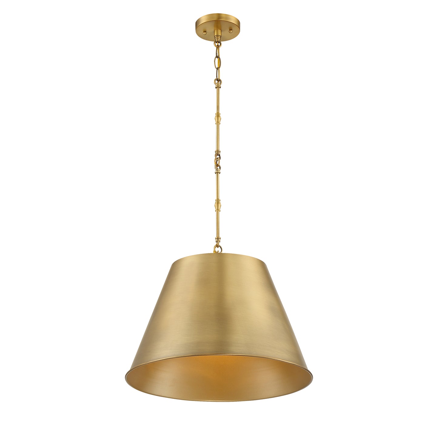 Alden 1-Light 18-in Pendant in Polished Nickel