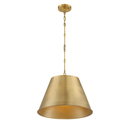 Alden 1-Light 18-in Pendant in Polished Nickel