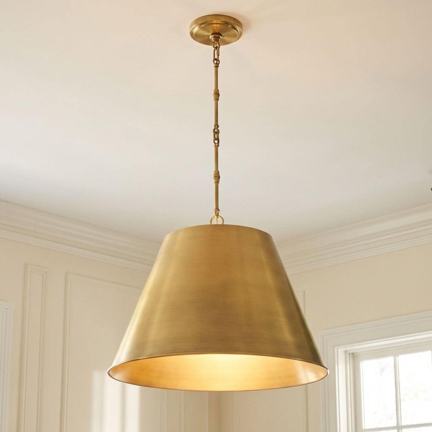 Alden 1-Light 18-in Pendant in Polished Nickel