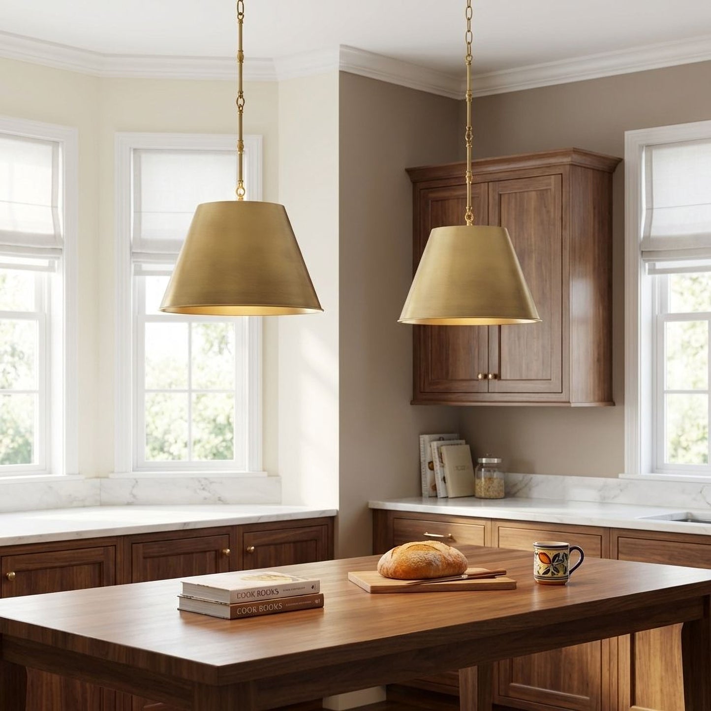 Alden 1-Light 18-in Pendant in Polished Nickel