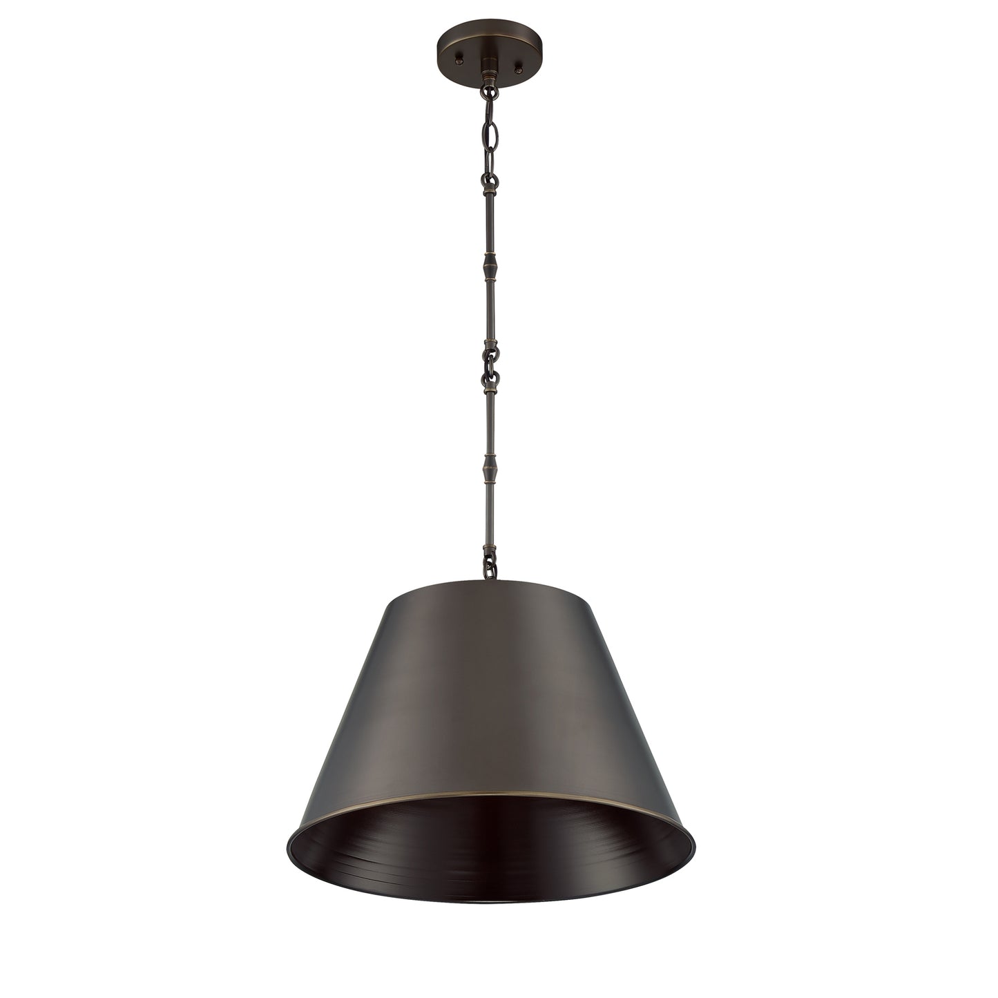 Alden 1-Light 18-in Pendant in Polished Nickel