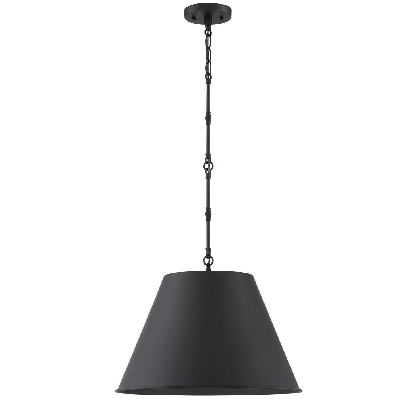 Alden 1-Light 18-in Pendant in Polished Nickel
