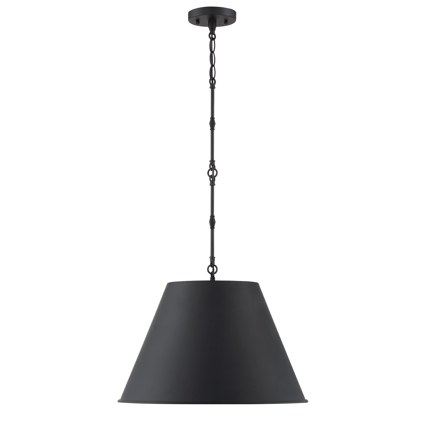 Alden 1-Light 18-in Pendant in Polished Nickel