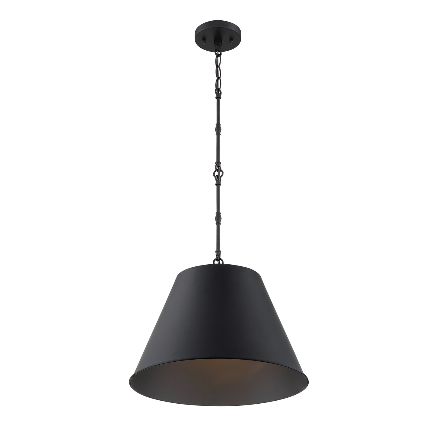Alden 1-Light 18-in Pendant in Polished Nickel