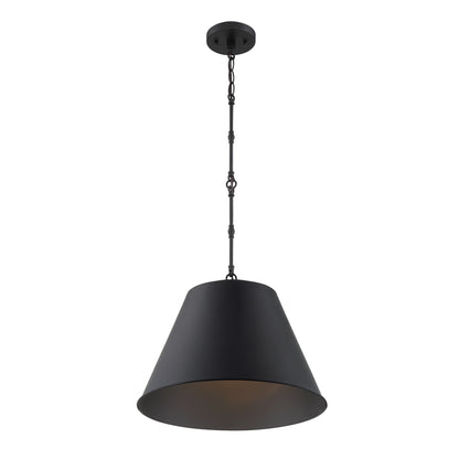 Alden 1-Light 18-in Pendant in Polished Nickel