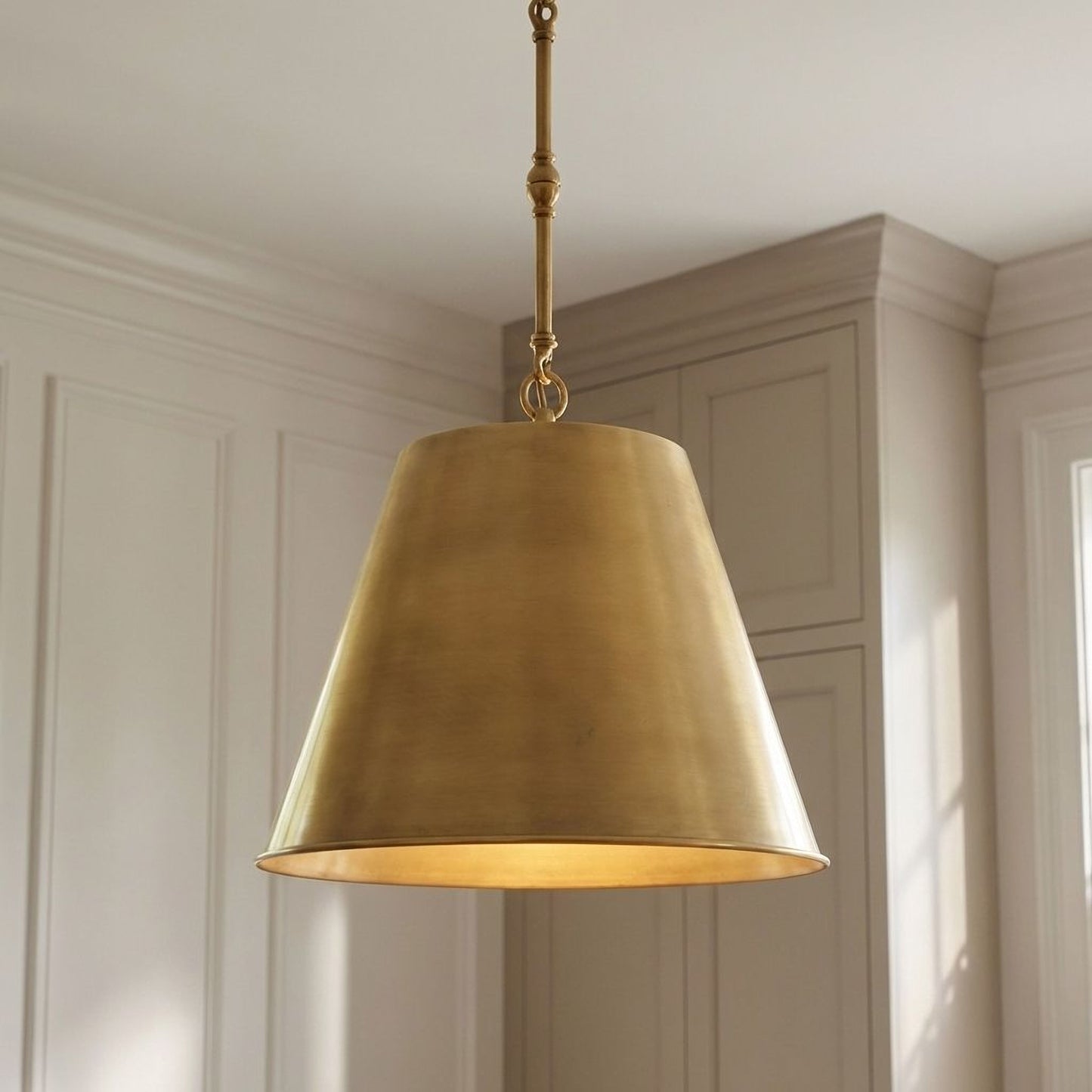 Alden 1-Light 12-in Pendant in Polished Nickel