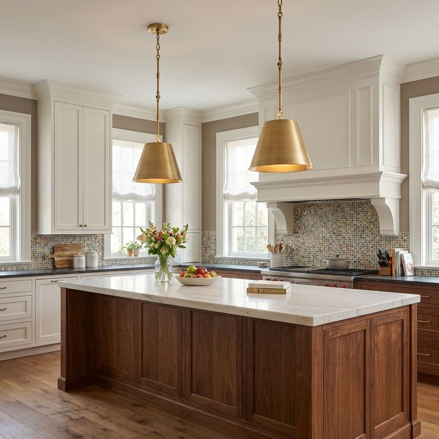 Alden 1-Light 12-in Pendant in Polished Nickel
