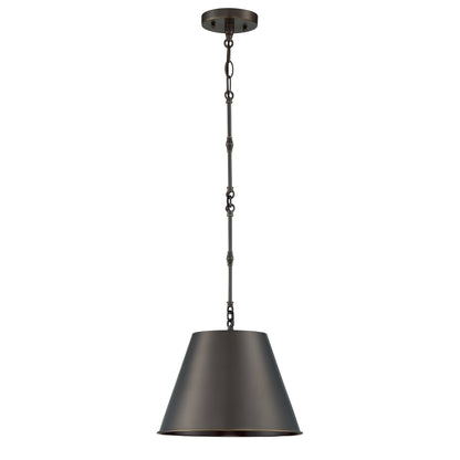 Alden 1-Light 12-in Pendant in Polished Nickel