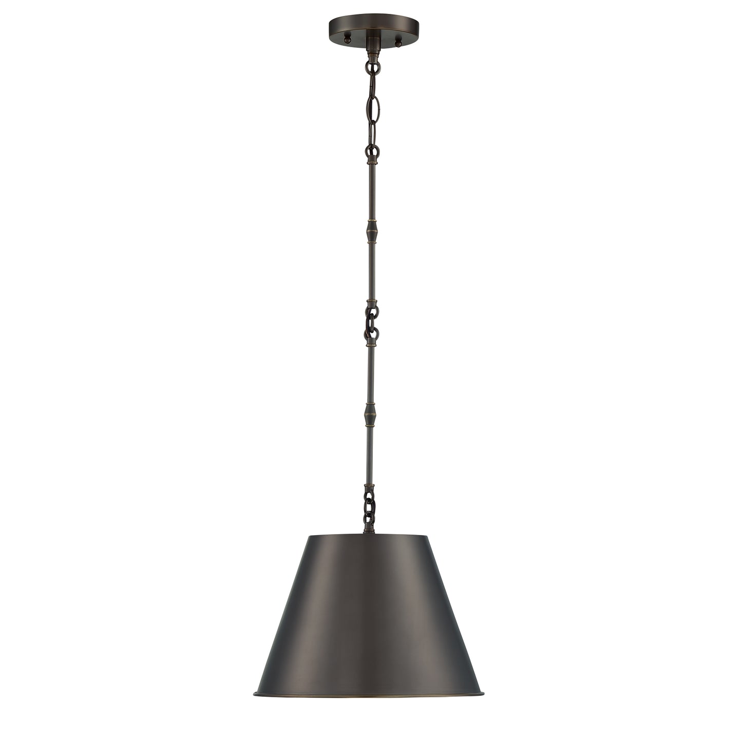 Alden 1-Light 12-in Pendant in Polished Nickel
