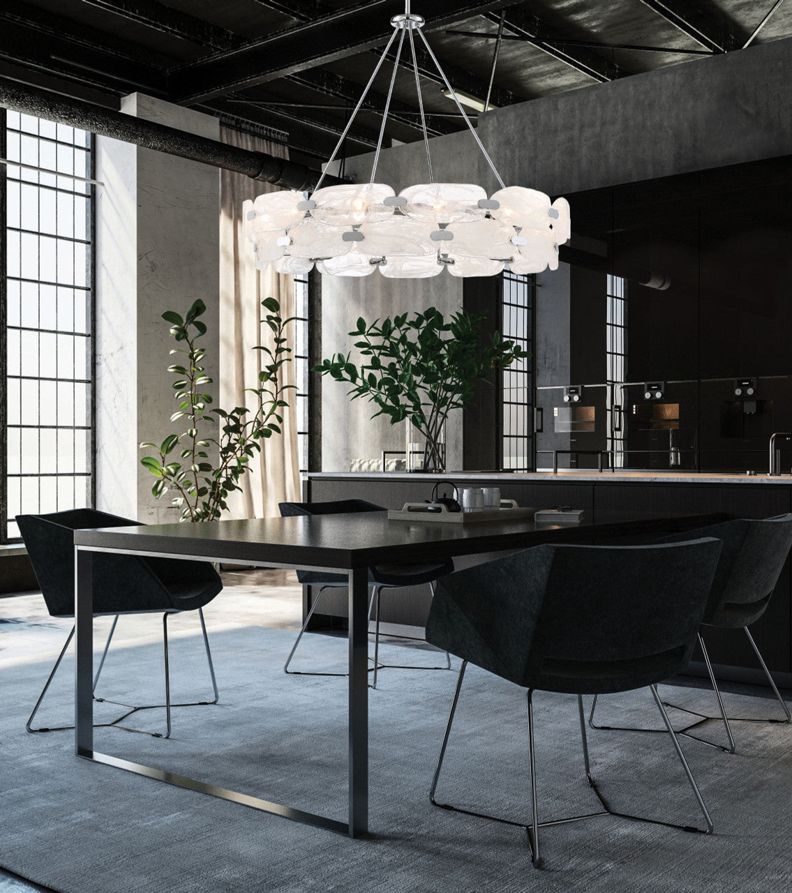 Vasare Pendant, 12-Light, Chrome, 31"H Savoy House (7-2351-12-11 1QZP1)