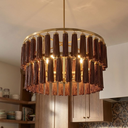Aquitane 4-Light Pendant - Warm Brass