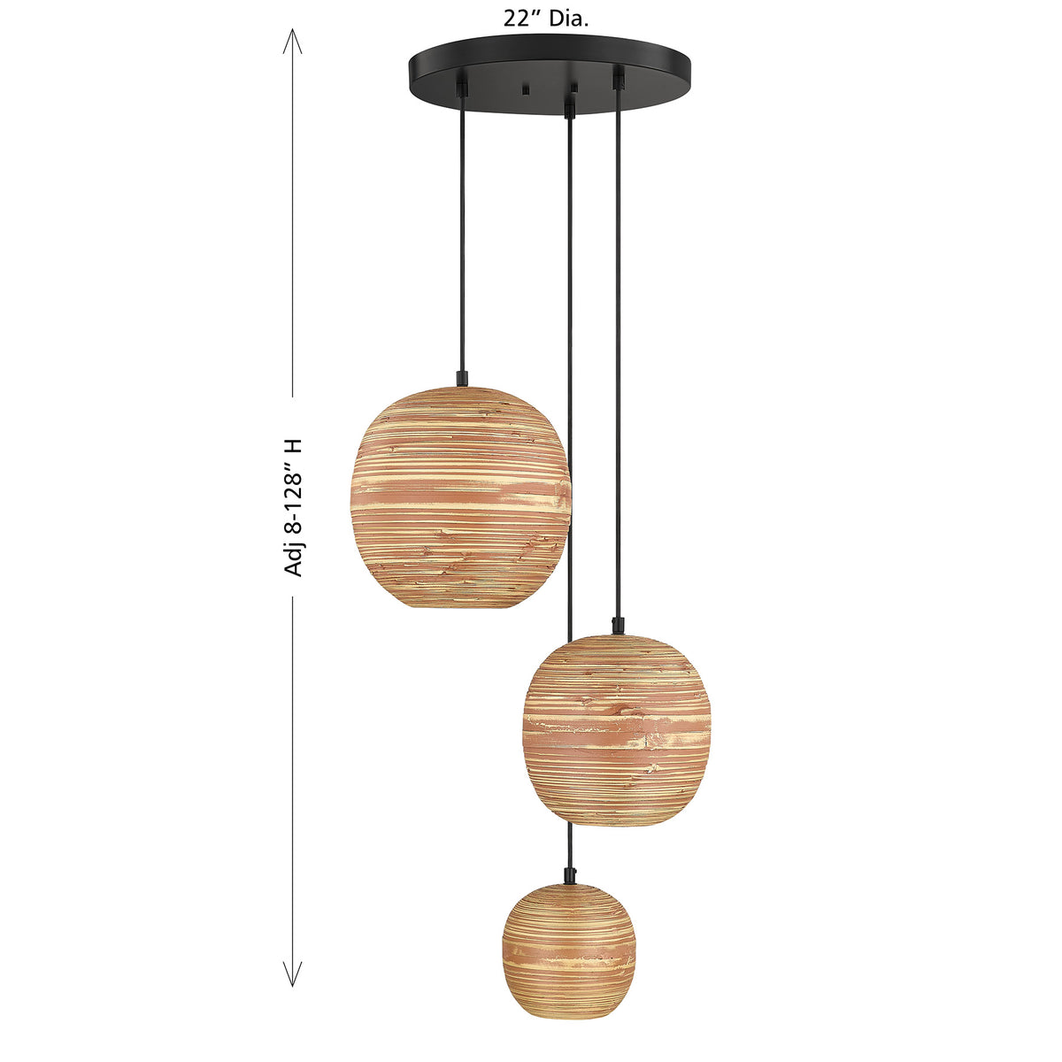 Savoy House Pharr 3-Light Pendant - alternate view