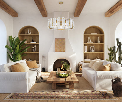 Antolini 5-Light Pendant - Warm Brass