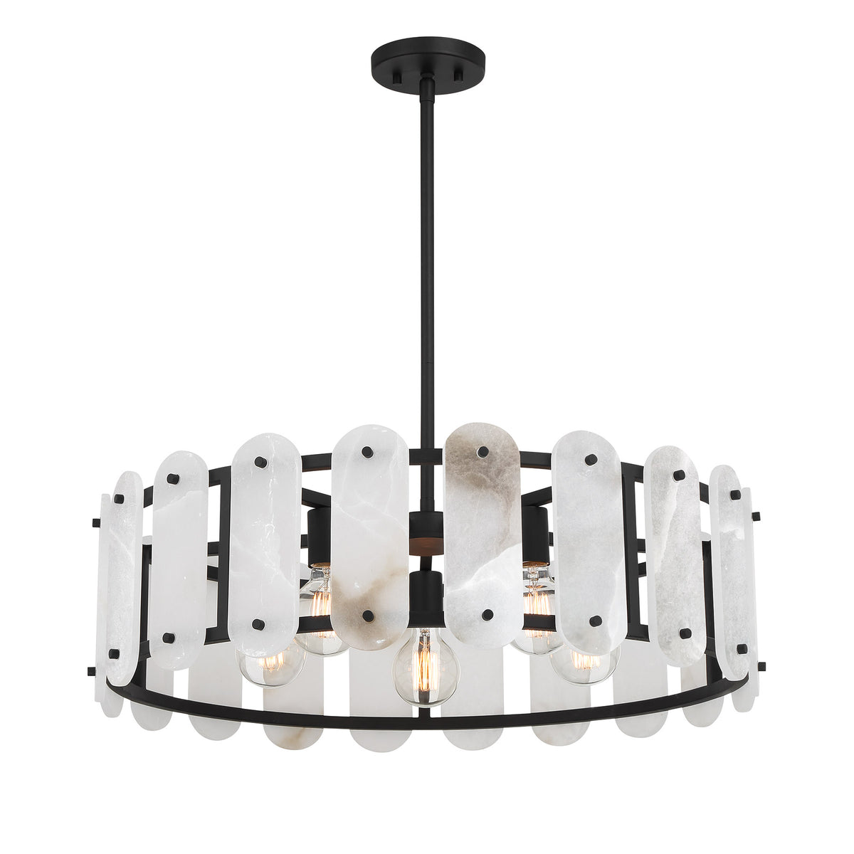 Savoy House Antolini 5-Light Pendant - Black Cashmere, view 4