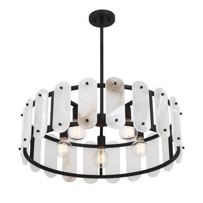 Savoy House Antolini 5-Light Pendant - Black Cashmere, view 5