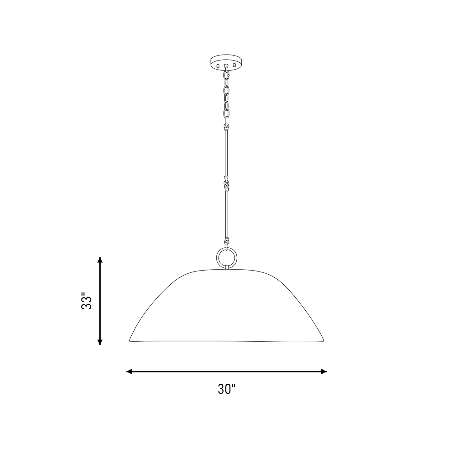 Alta 1-Light Pendant - Concrete and Brass
