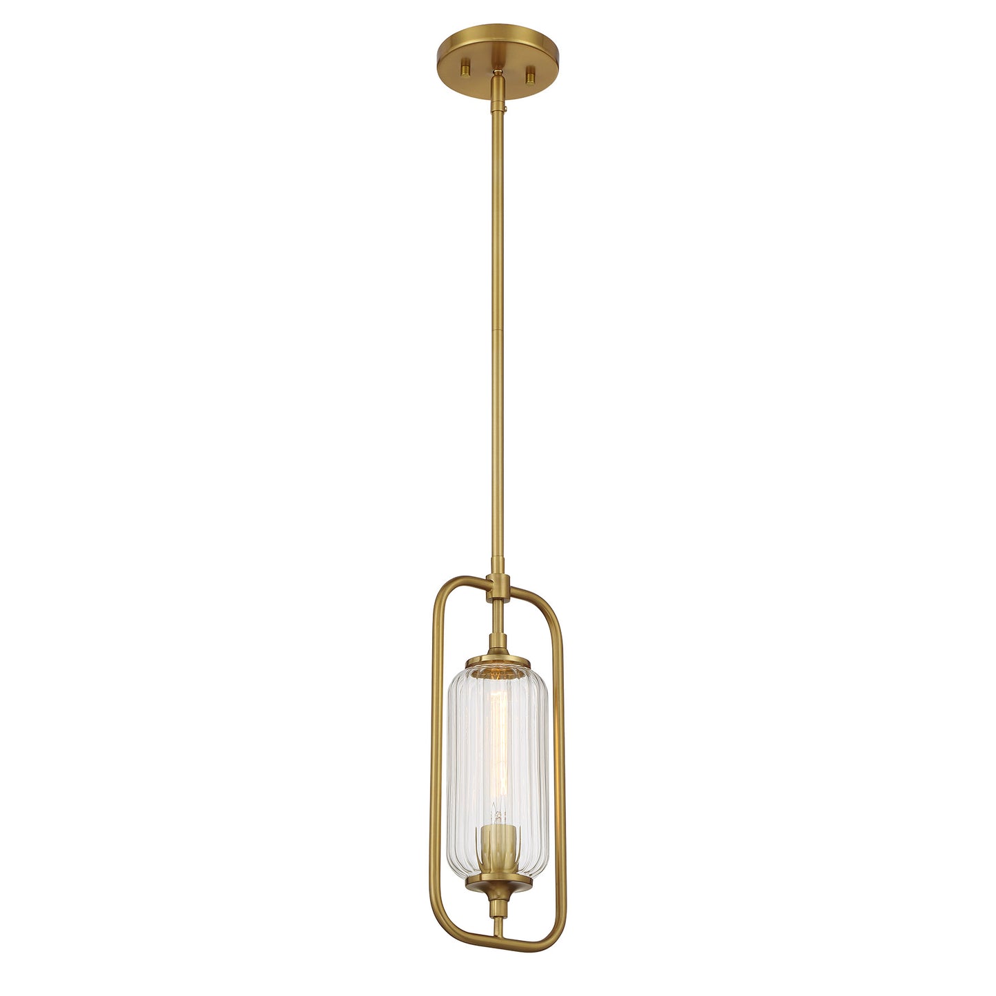Holton 1-Light Mini-Pendant in Warm Brass