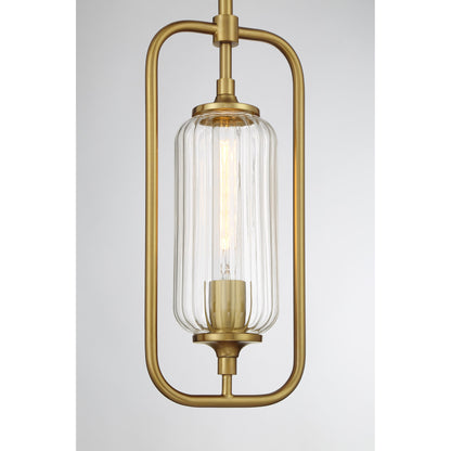 Holton 1-Light Mini-Pendant in Warm Brass