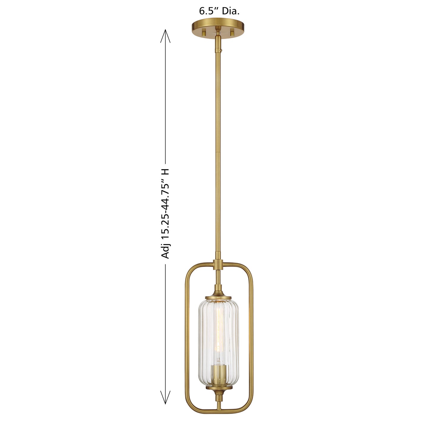 Holton 1-Light Mini-Pendant in Warm Brass