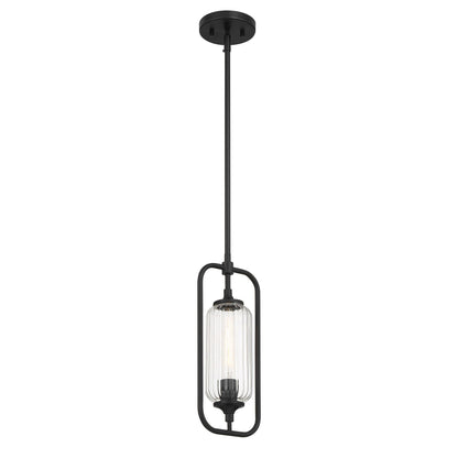 Holton 1-Light Mini-Pendant Matte Black