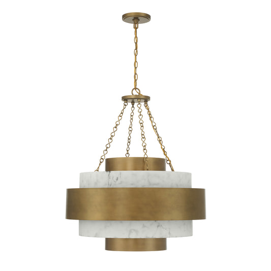 Savoy House Davenport 6-Light Pendant - Antique Patina, view 2